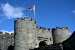 Uno scorcio del castello di Stirling in Scozia, Regno Unito. E' uno dei più grandi e imponenti manieri della Scozia e dell'Europa occidentale sia dal punto di vista storico che ...
