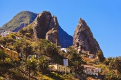 La valle di Hermigua, una piccola località che si trova nel nord-est dell'isola di La Gomera (Canarie).

