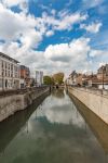 Veduta del Canal du Mau a Chalons-en-Champagne, Francia.
