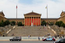 Veduta panoramica del Philadelphia Museum of Art, Pennsylvania: venne progettato e costruito nel 1876 in occasione dell'esposizione centennale della città - © Jerome LABOUYRIE ...