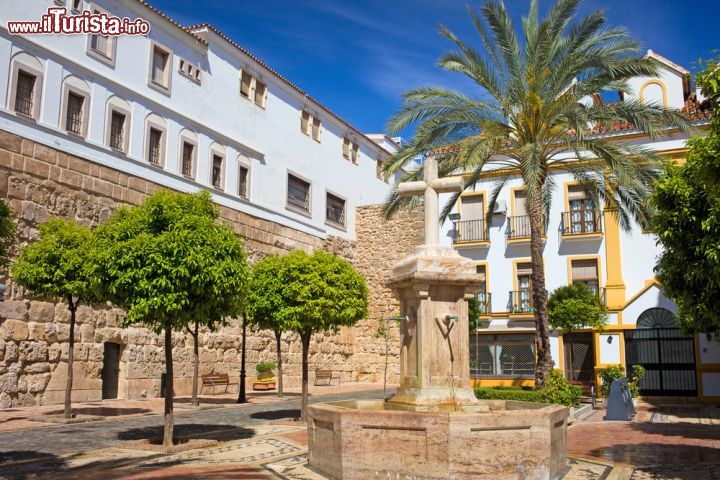 Immagine Plaza de la Iglesia nella città vecchia di Marbella, Spagna. Fra le piazze più belle della città, quest'area urbana merita sicuramente una visita: la maggior parte dei turisti la raggiunge da Calle Caridad o da Plaza de los Naranjos - © Artur Bogacki / Shutterstock.com