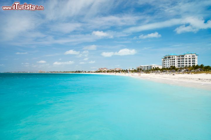 Immagine L'isola di Providenciales, una delle più occidentali dell'arcipelago di Turks and Caicos, è una delle più visitate anche perchè ospita l'aeroporto internazionale, con voli diretti con gli Stati Uniti e il Canada, mentre dall'Europa è collegato con  Londra (Gatwick). L'isola è famosa per la sua Grace Bay dove si trova il maggior numero di resort, mentre chi cerca un pò di tranquillità può recarsi sulla Long Bay Beach, meno sviluppata dal punto di vista turistico - © BlueOrange Studio / Shutterstock.com