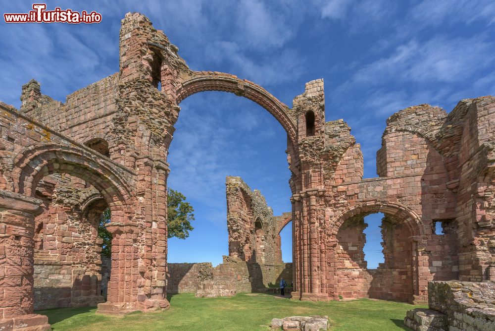 Immagine Rovine dell'abbazia di Lindisfarne, nota anche come Holy Island, Inghilterra.