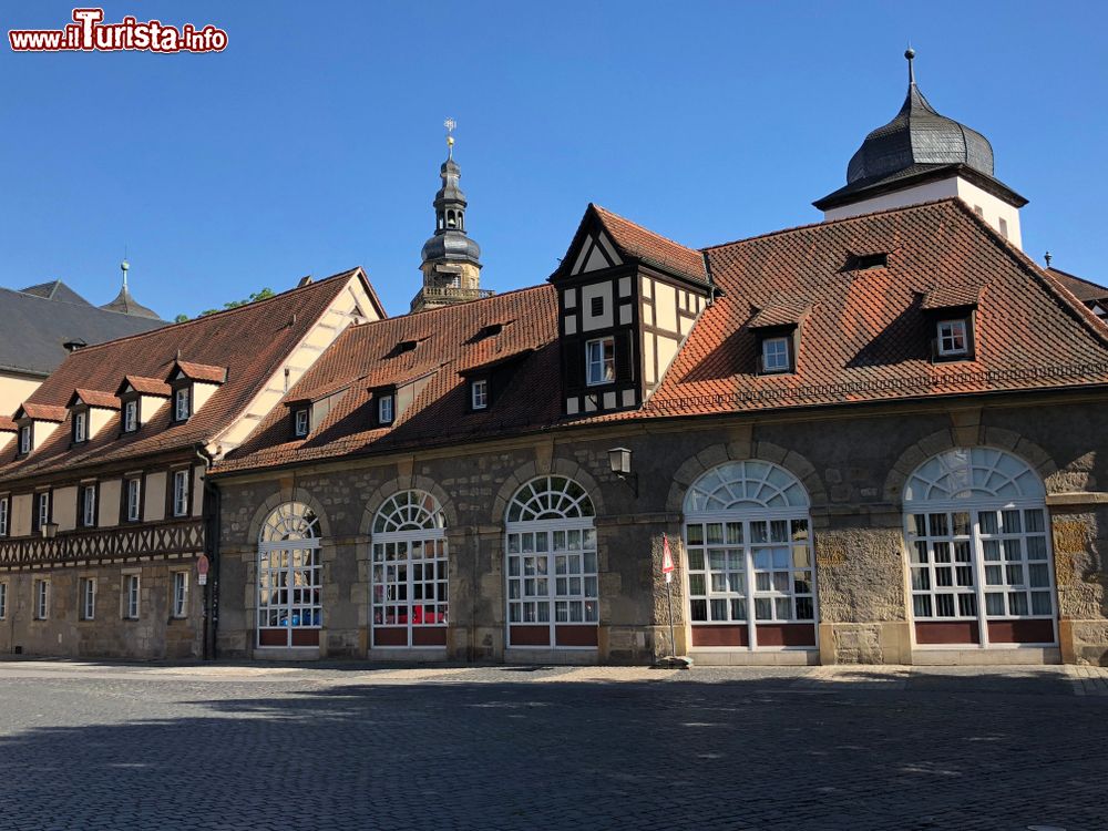 Immagine Scorcio di Heumarkt Square a Bamberga, Baviera (Germania). 