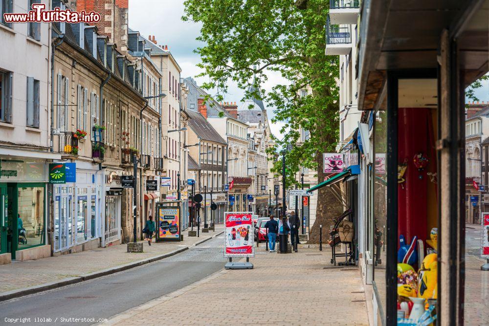 Immagine Street view del centro storico di Bourges, Francia: capoluogo del dipartimento dello Cher, Bourges si trova nella regione del Centro-Valle della Loira - © ilolab / Shutterstock.com