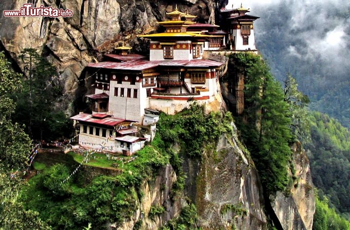 Immagine Tempio rupestre Taktsang Bhutan - Foto di Giulio Badini