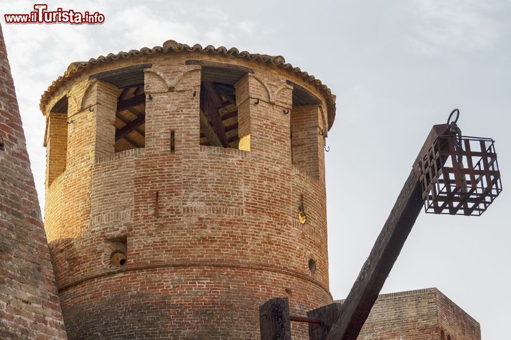 Immagine Torrione delle mura di Mondavio, provincia di Pesaro-Urbino (Marche).