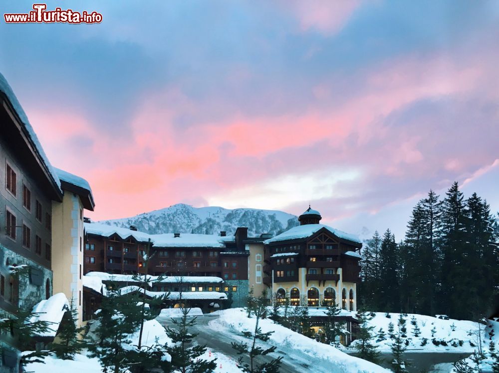 Immagine Tramonto invernale a Valmorel in Francia