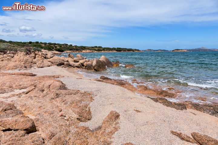 Immagine Tratto di costa vicino a Tanca Manna, Cannigione, Sardegna. Le acque limpide del golfo di Arzachena lambiscono questo angolo di Sardegna: da notare il colore della sabbia che si presenta con le sfumature del granito - © Philip Bird LRPS CPAGB / Shutterstock.com