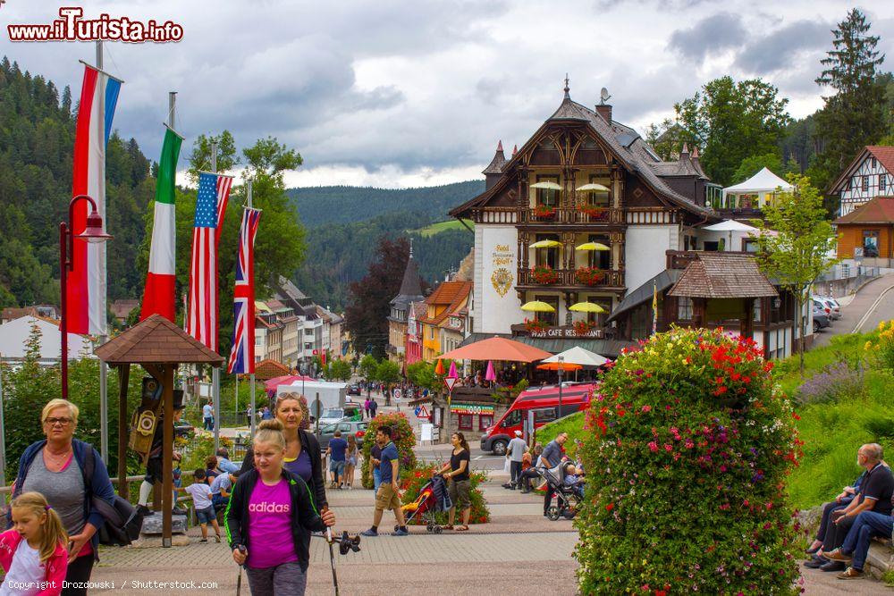 Immagine Turisti nel centro della cittadina tedesca di Triberg, regione di Schwarzwald  - © Drozdowski / Shutterstock.com