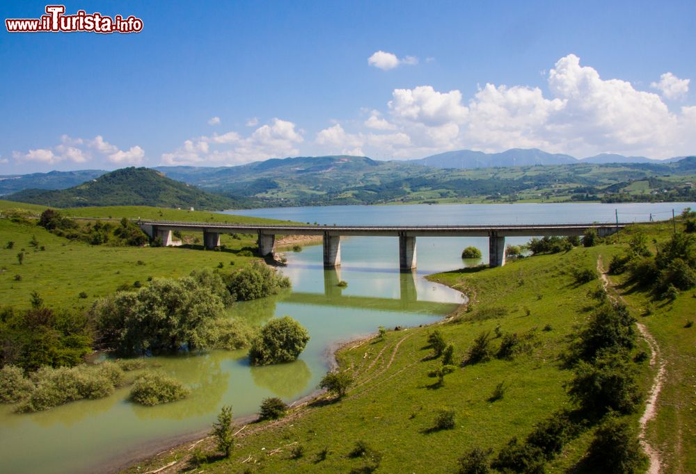 Immagine Un ponte sul Lago di Conza in Campania