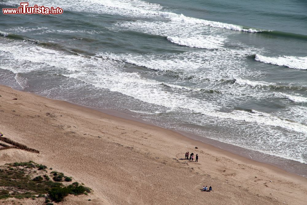 Immagine Un tratto del litorale di Cullera, Spagna, dall'alto: le spiagge sono 11 e si snodano per circa 13 chilometri di lunghezza.