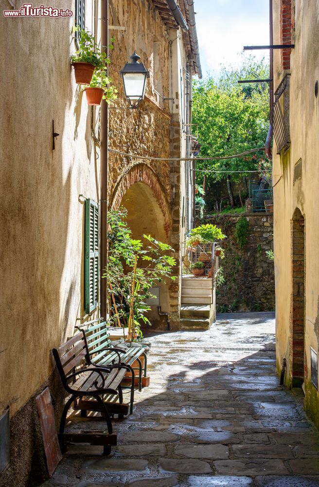 Immagine Un vicolo del centro storico di Scansano in Toscana.