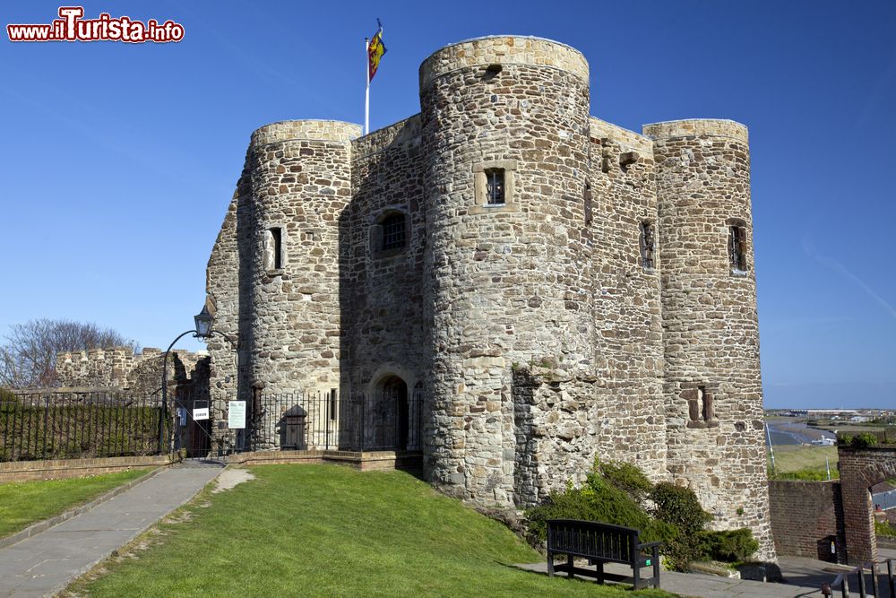 Immagine Una bella immagine del Rye Castle, Inghilterra del sud