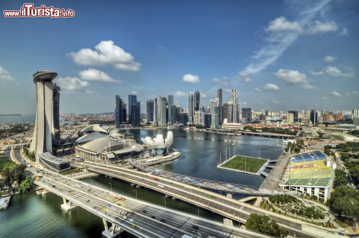 Immagine Una bella veduta dall'alto della ruota panoramica di Singapore - © 88117822 / Shutterstock.com