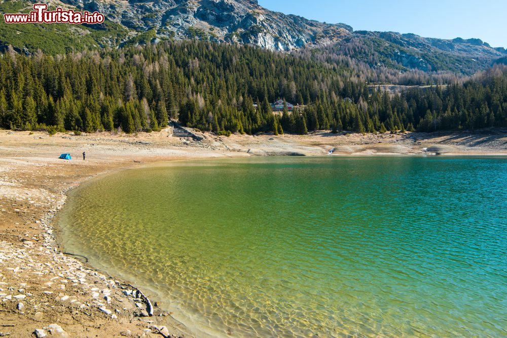 Immagine Una bella veduta del lago di Pejo, Trentino Alto Adige. Siamo nel cuore del Parco Nazionale dello Stelvio che rende questa località della provincia di Trento il perfetto punto di partenza per escursioni naturalistiche.