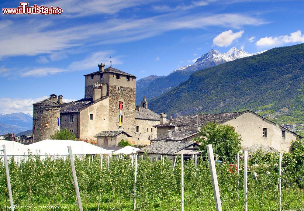 Immagine Una bella veduta di Sarriod de la Tour in Valle d'Aosta. Dal 1970 è di proprietà dell'Amministrazione Regionale che lo ha aperto al pubblico nel 2003 - © Pecold / Shutterstock.com