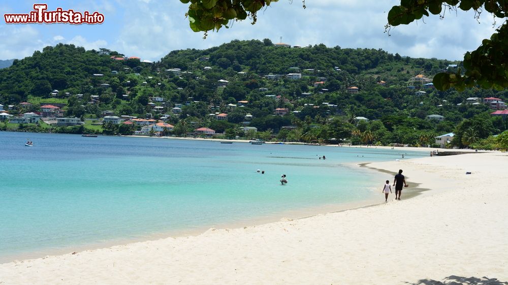 Immagine Una spiaggia a St.Georges, capitale di Grenada, America Centrale. La cittadina è situata lungo la costa meridionale dell'isola, sul versante occidentale. 