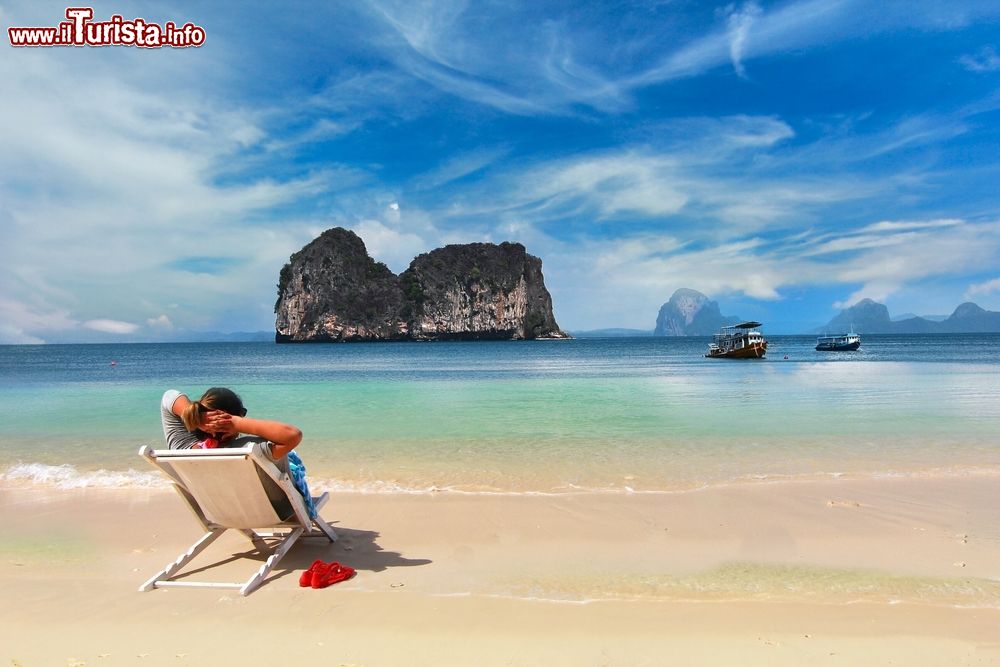 Immagine Una spiaggia dorata nella provincia di Trang, Thailandia.