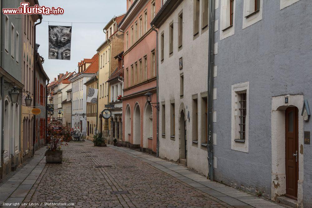 Immagine Una stradina pedonale nel cuore storico di Pirna, Germania: il nome Pirna deriva dalla frase "na pernem" che significa "sulla pietra dura" - © Lev Levin / Shutterstock.com