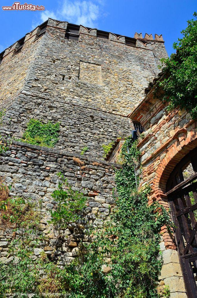 Immagine Uno scorcio del Castello dal Verme di Zavattarello, borgo medievale lombardo - © maudanros / Shutterstock.com