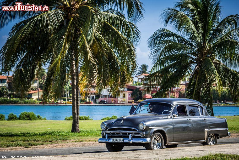 Immagine Una vecchia auto statunitense degli anni '50 lungo le strade di Varadero (Cuba) - © possohh / Shutterstock.com