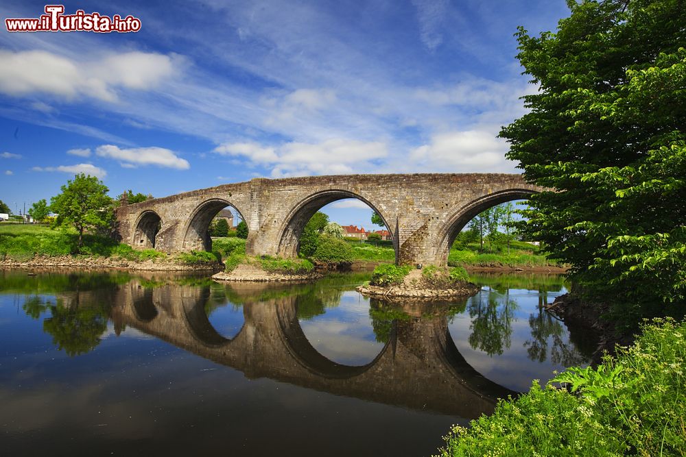 Immagine Vecchio ponte con archi nei pressi del castello di Stirling, Scozia. Qui gli scozzesi guidati da William Wallace sconfissero gli inglesi nel 1297.