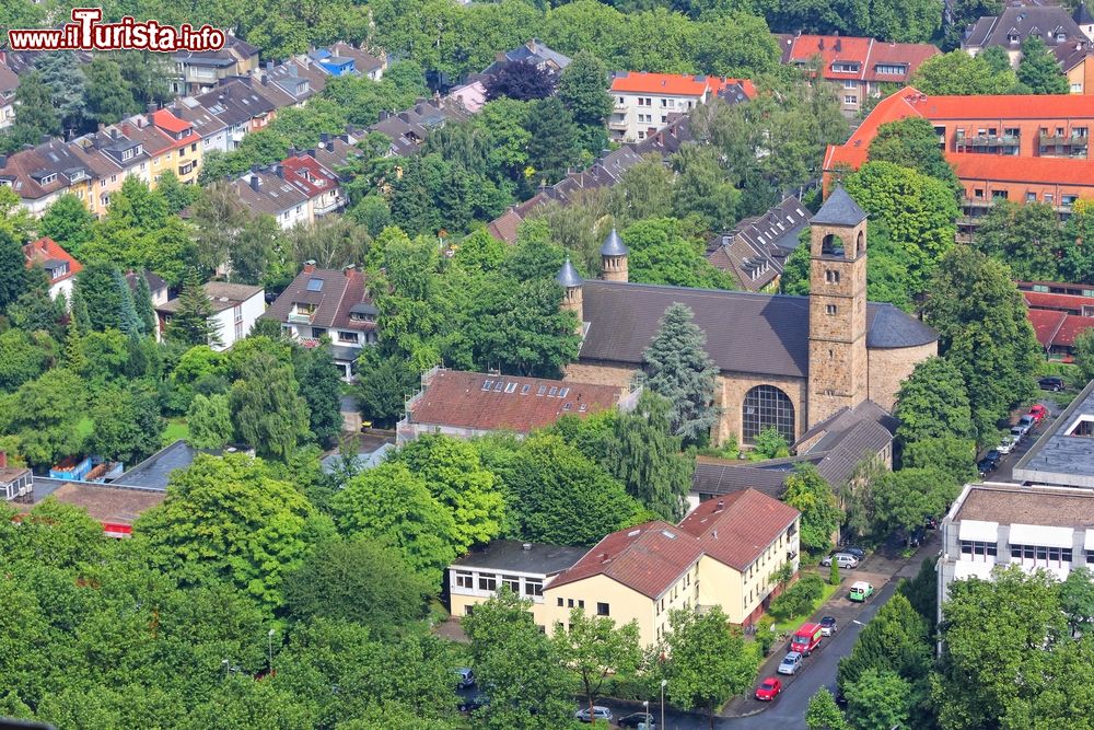 Immagine Veduta aerea della città di Dortmund, Renania Settentrionale-Vestfalia (Germania). Si tratta del centro maggiore della regione della Ruhr.