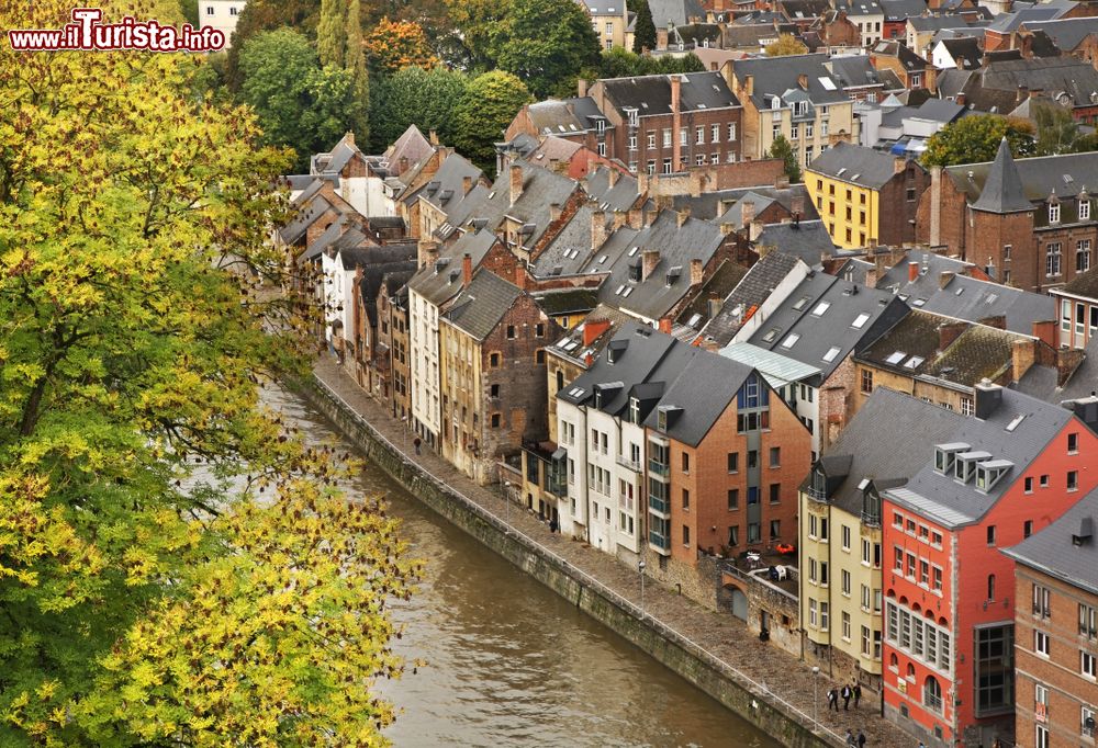 Immagine Veduta autunnale del fiume Sambre a Namur, Belgio.