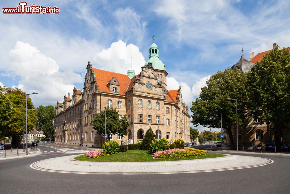 Immagine Veduta di Wilhelmsplatz a Bamberga (Germania) in una bella giornata di sole.