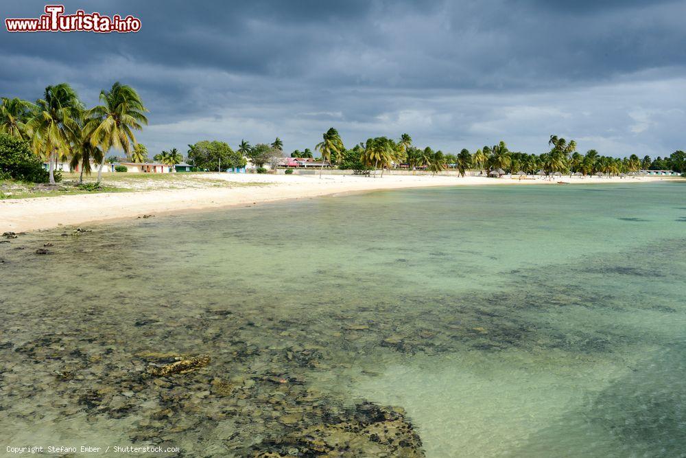 Immagine Veduta panoramica di spiaggia e mare a Playa Giron, Cuba. Un vero e proprio paradiso per chi vuole nuotare in acque trasparenti in compagnia di coloratissimi pesci - © Stefano Ember / Shutterstock.com