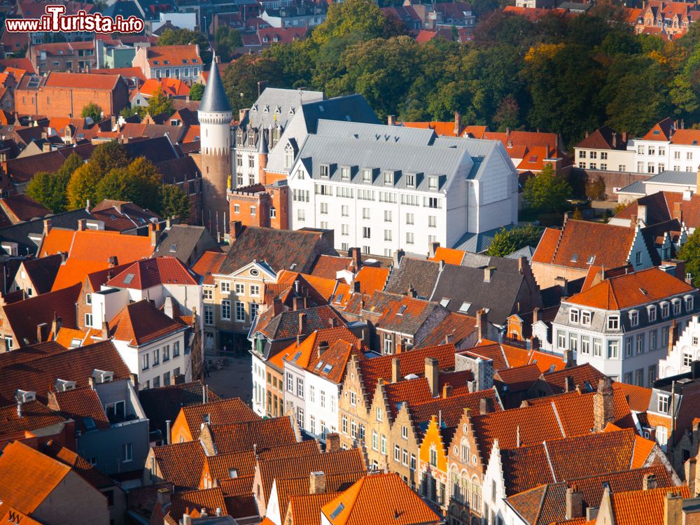 Immagine Vista aerea del centro di Bruges una delle città più belle del Belgio