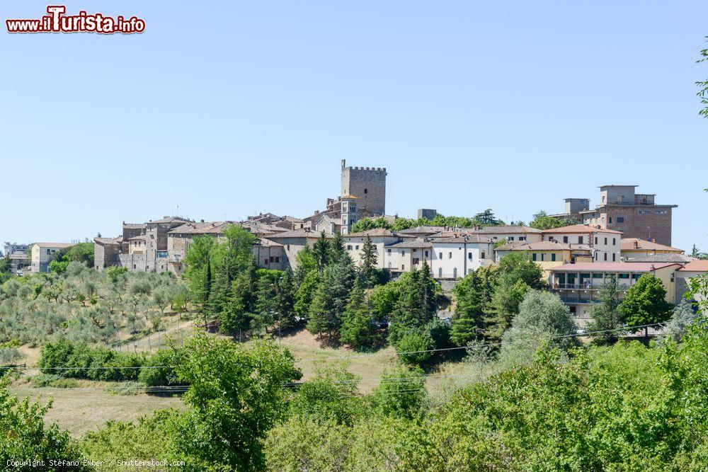 Immagine Vista panoramica del borgo toscano di Castellina in Chianti - © Stefano Ember / Shutterstock.com