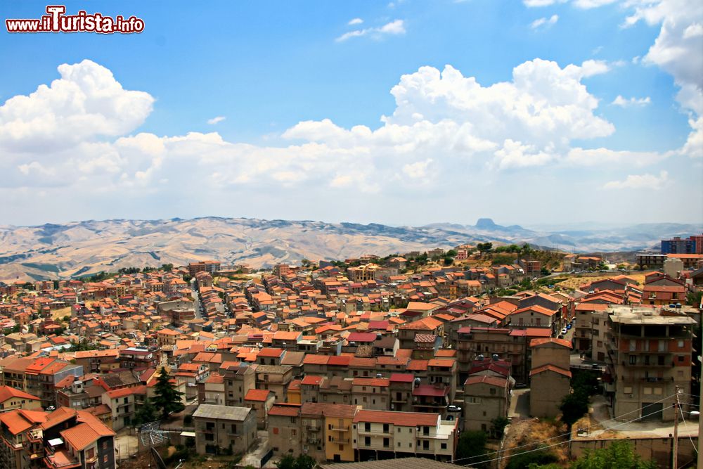 Immagine Vista panoramica della città di Cammarata in Sicilia.