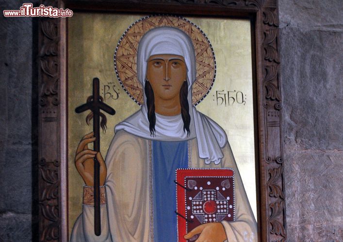 Immagine L'icona di Santa Nino all'interno del Monastero di Jvari in Georgia