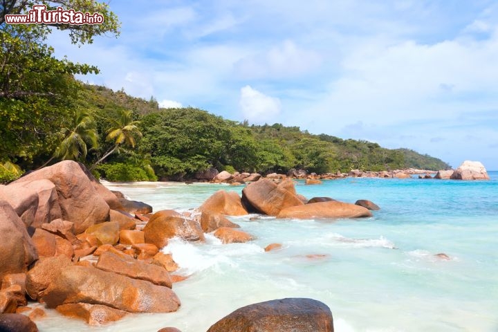 Immagine Scogli di granito sulla spiaggia di Praslin alle Seychelles - © Dmitry Burlakov / Shutterstock.com