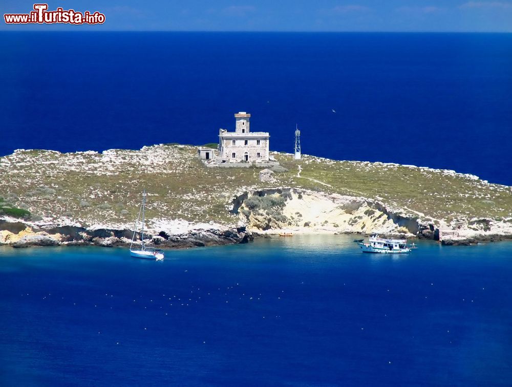 Immagine Il faro di Capraia, una delle isole disabitate dell'arcipelago delle Tremiti (Puglia).