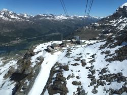 Rifugio Murtel 2702 metri, punto d'arrivo intermedio per la salita al Corvatsch