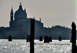 Basilica Santa Maria della Salute Venezia, poco prima del tramonto