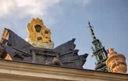 Czestochowa esterno del Santuario fortificato di Jasna Gora in Polonia