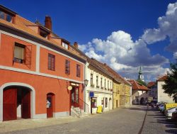 Quartiere ebraico a Trebic, Repubblica Ceca. ...