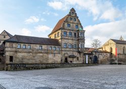 Antico palazzo nei pressi della cattedrale di Bamberga, Germania.


