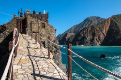 L'ingresso del Castillo del Mar a Playa de Vallehermoso, sulla costa settentrionale dell'isola di La Gomera (Canarie).
