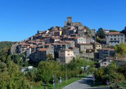 Il borgo di Arcidosso in Toscana, sulle pendici del Monte Amiata