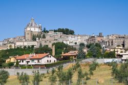 Il borgo di Montefiascone si erge sulle colline che dominano il Lago di Bolsena nel Lazio - © Mi.Ti. / Shutterstock.com