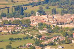 Il centro storico di Norcia, Umbria. E' una città millenaria, ricca di storia e spiritualità: immersa nel parco dei Monti Sibillini, è una delle perle della Valnerina ...