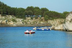 Il "fiordo" di Porto Badisco nel Salento.
