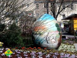 Il mercatino di Pasqua in centro a Klagenfurt, Neuer Platz (Austria) - © Harald Florian / Shutterstock.com