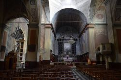 Interno della cattedrale di Ajaccio dove Napoleone venne battezzato
