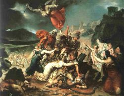 La Battaglia tra Romani e Sabini, opera esposta alla Fondazione Magnani Rocca di Mamiano di Traversetolo